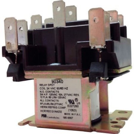 INTERNATIONAL REFRIGERATION PRODUCTS PSG 90340 DPDT General Purpose Relay 50/60 Hz Double Pole Power-Power-Coil 24VAC 90340